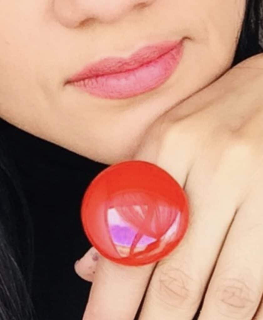 R.Anillo Redondo Rojo