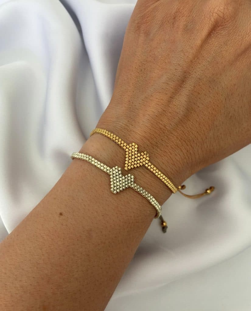 Pulsera de Tubo/Pulsera Corazón