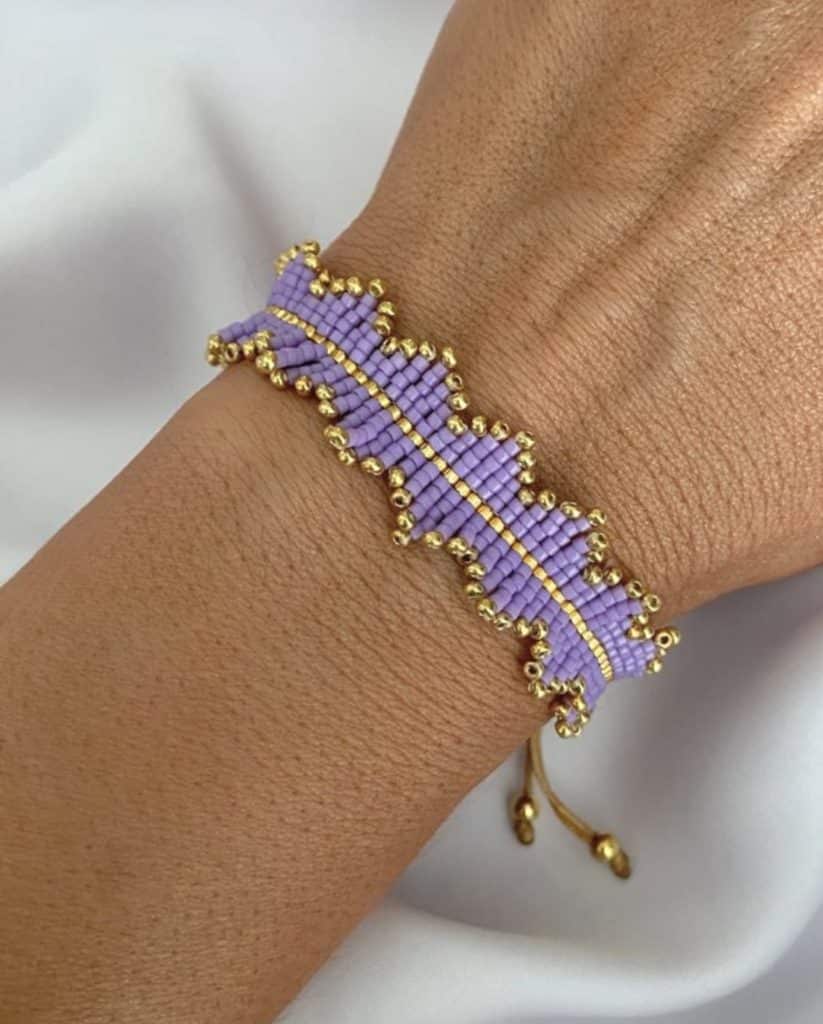 V.Brazalete Miyuki Violeta
