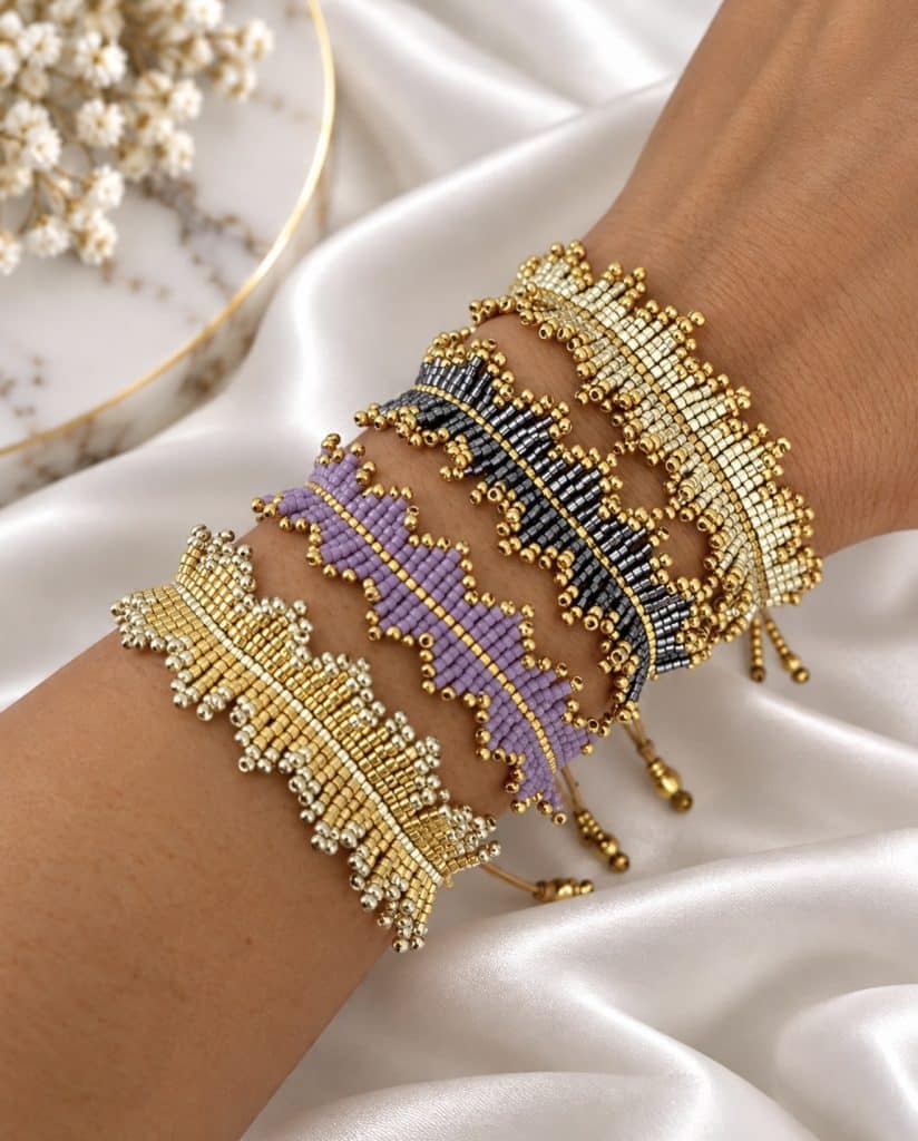 V.Brazalete Tejido en Miyuki