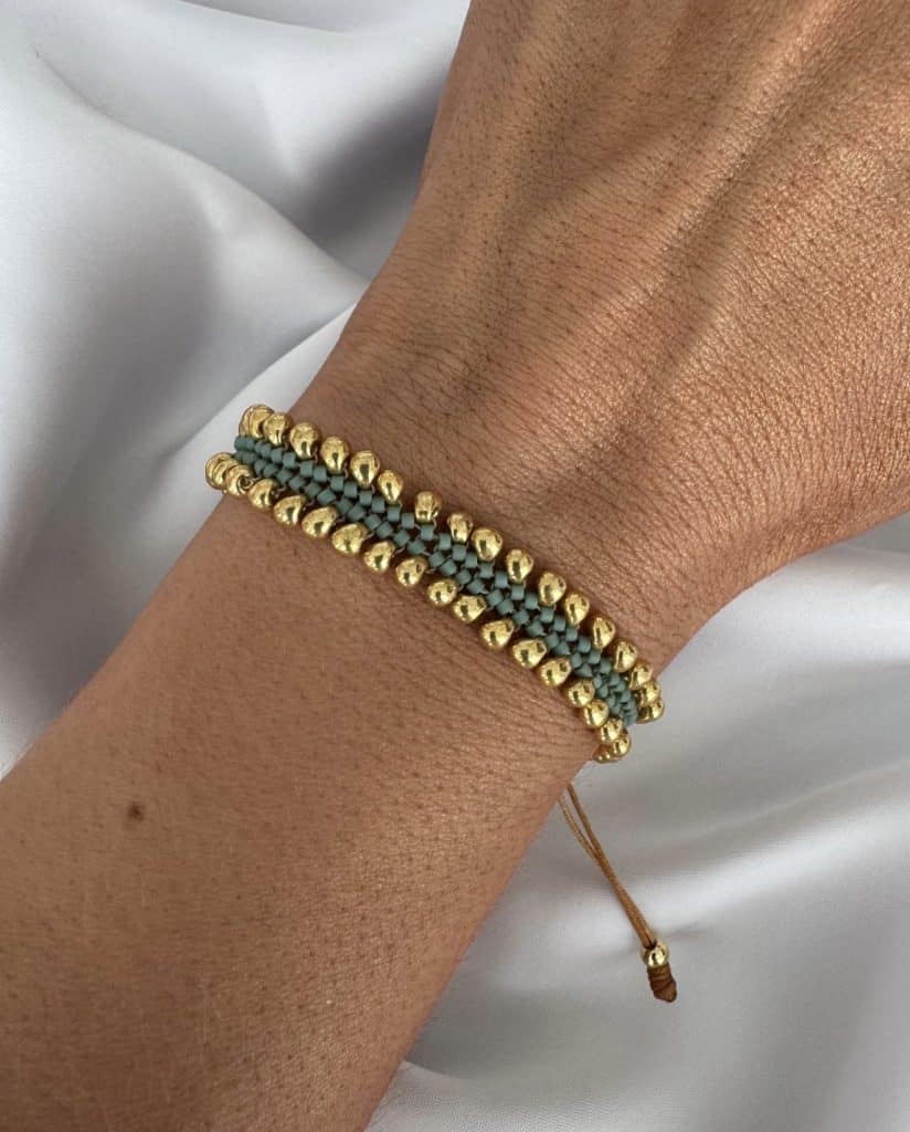 Pulsera Gotas Doradas